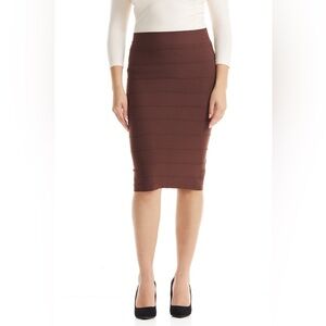 Chic Brown Pencil Skirt